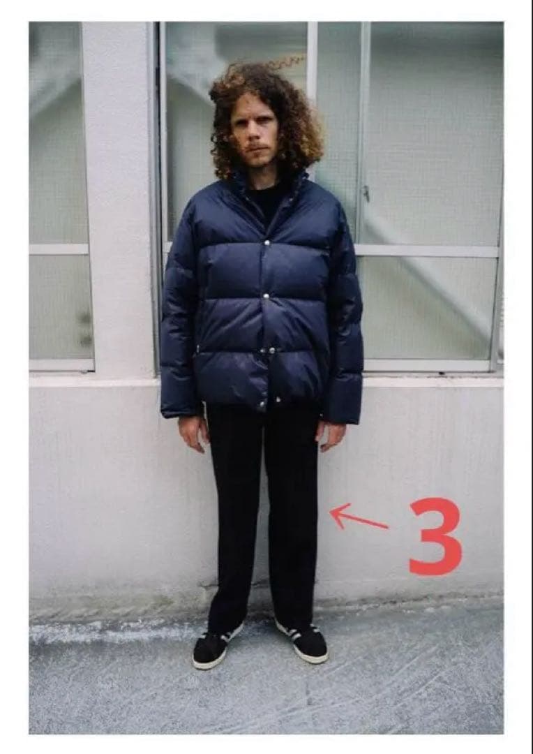 COMOLI 3 ライトメルトン パイプドステムパンツ