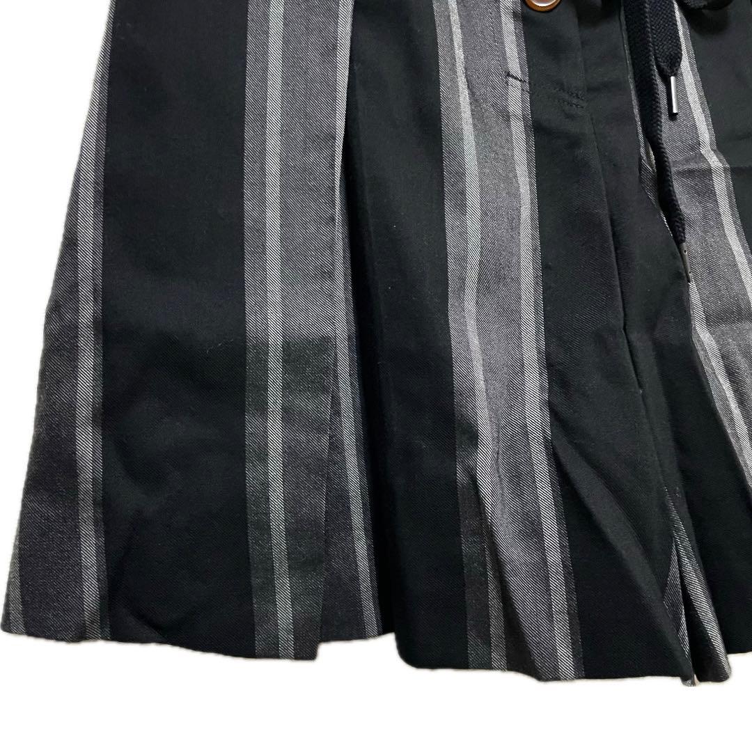 VIVIENNE WESTWOOD ストライプ 総柄 ウール キュロット パンツ