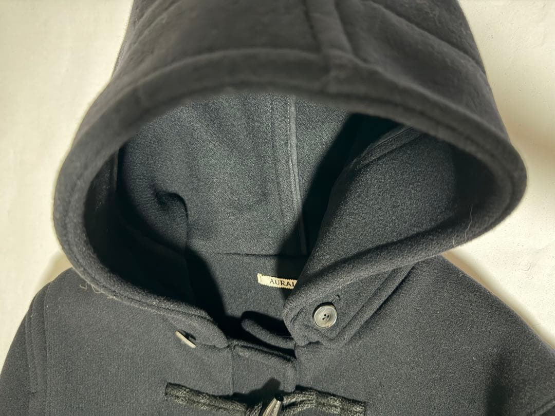 AURALEE (オーラリー) ヘビーメルトンダッフルコート ブラック/5