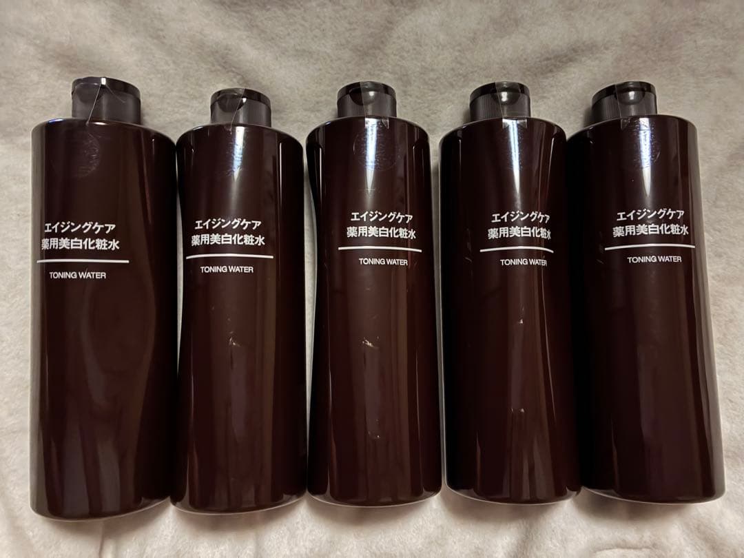 新品 無印 エイジングケア薬用美白化粧水400ml×5本