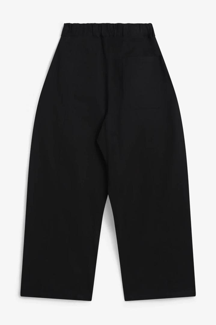 スーツ sage NATION BOX PLEAT TROUSER BLACK