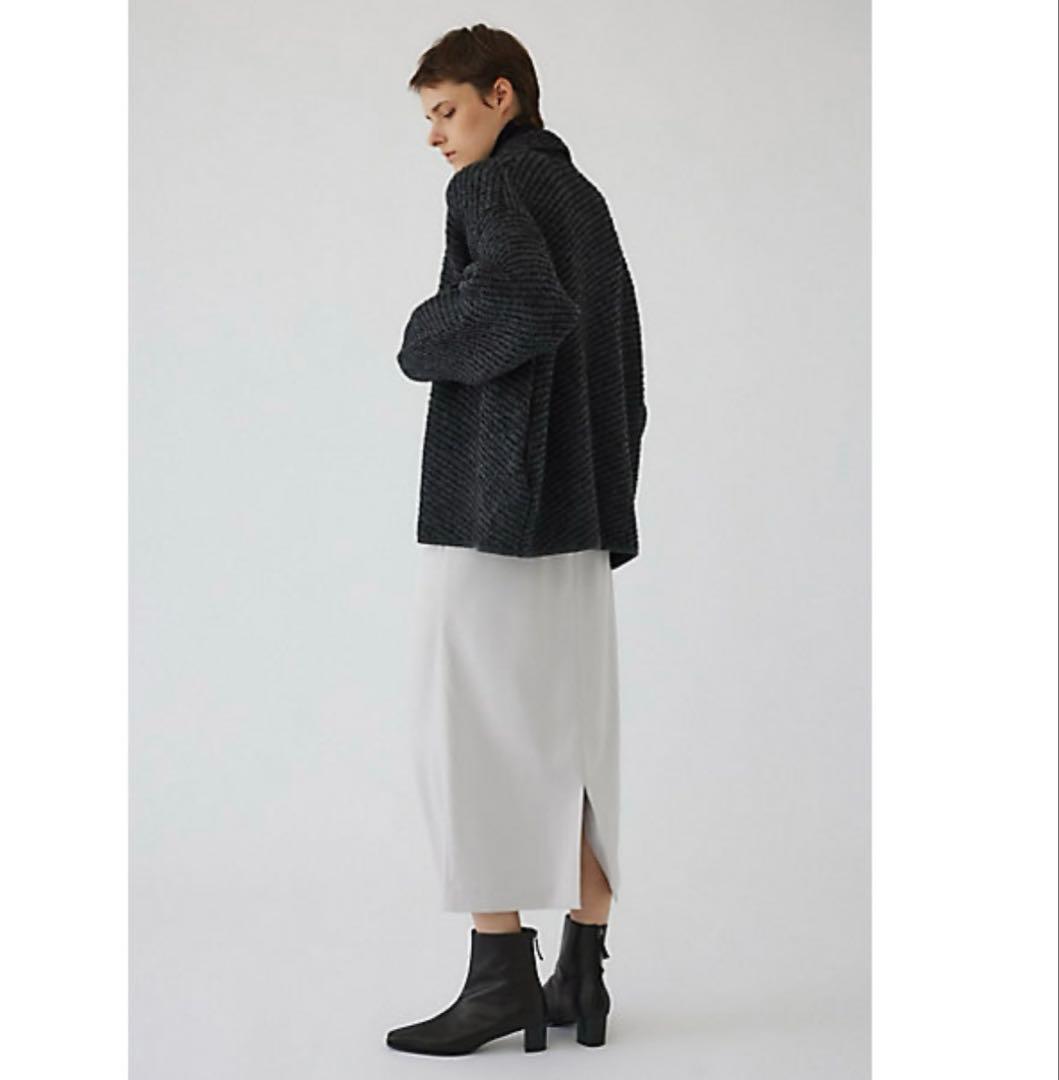 美品　RIM.ARK(リムアーク) ニットブルゾン　サイズフリー　ブラック