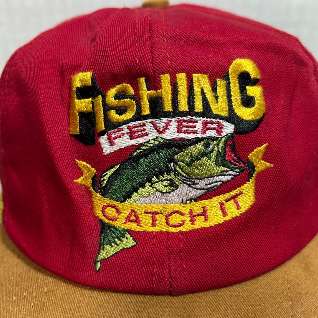 USA製 ビンテージ キャップ fishing 釣り cap レア アニマル