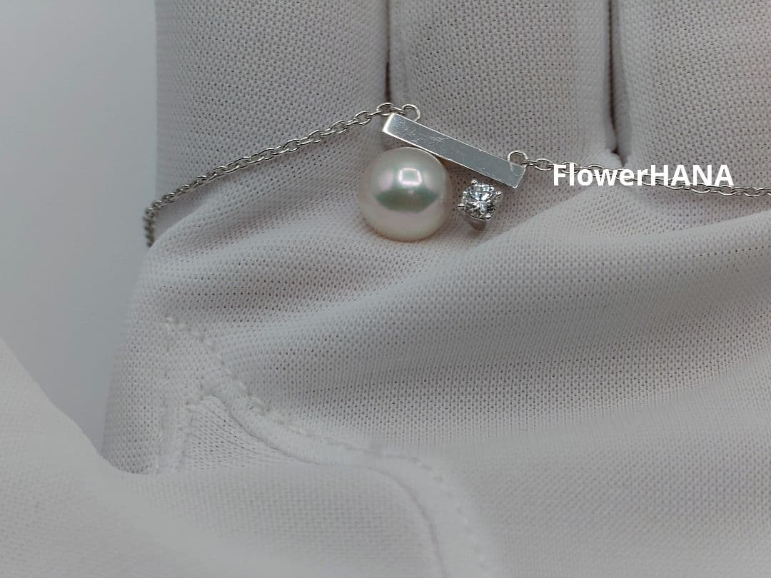 【美品】プチバランス クラス ネックレス　ホワイトゴールド