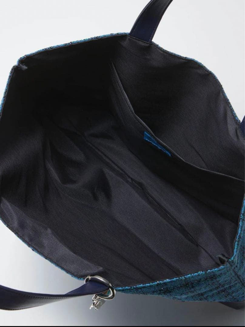 新品　バッグ Charmant Sac × familiar ファミリア ブルー