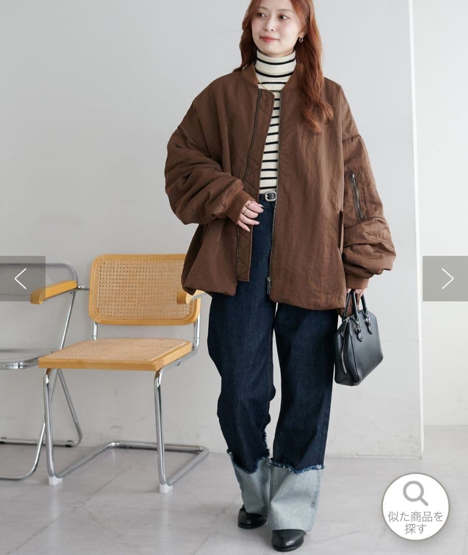 美品★DISCOAT デタッチャブル2WAYメモリーボンバージャケット ブラウン