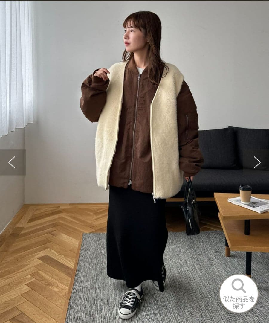 美品★DISCOAT デタッチャブル2WAYメモリーボンバージャケット ブラウン