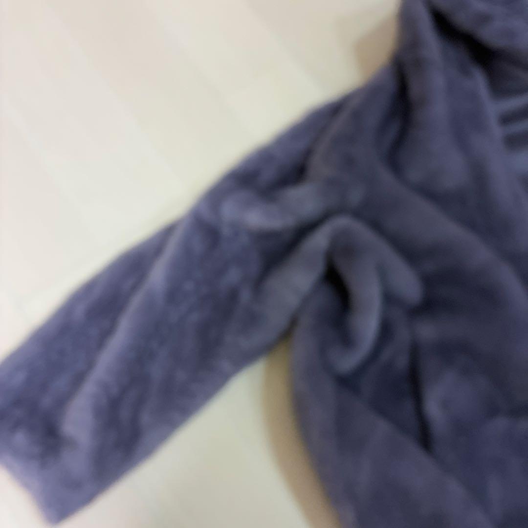 パープルファーパーカー裏地ムートン サイズM最終値下げ価格