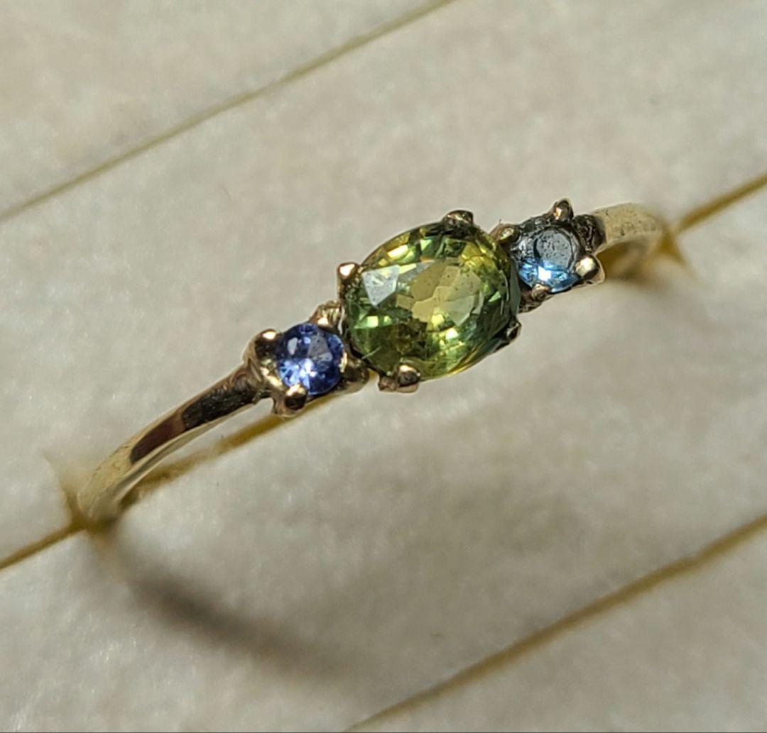 minはる美しい照り!!★バイカラーサファイア★リングオーダー