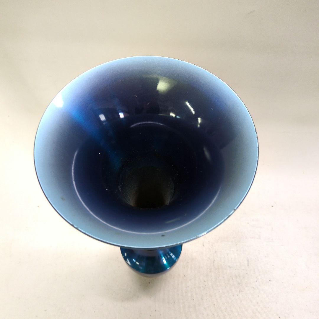 銅製花器　こみわら付き　池坊好み　池坊花器