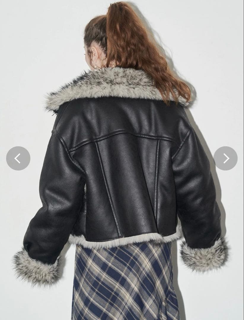 EVRIS リバーシブルファーブルゾン