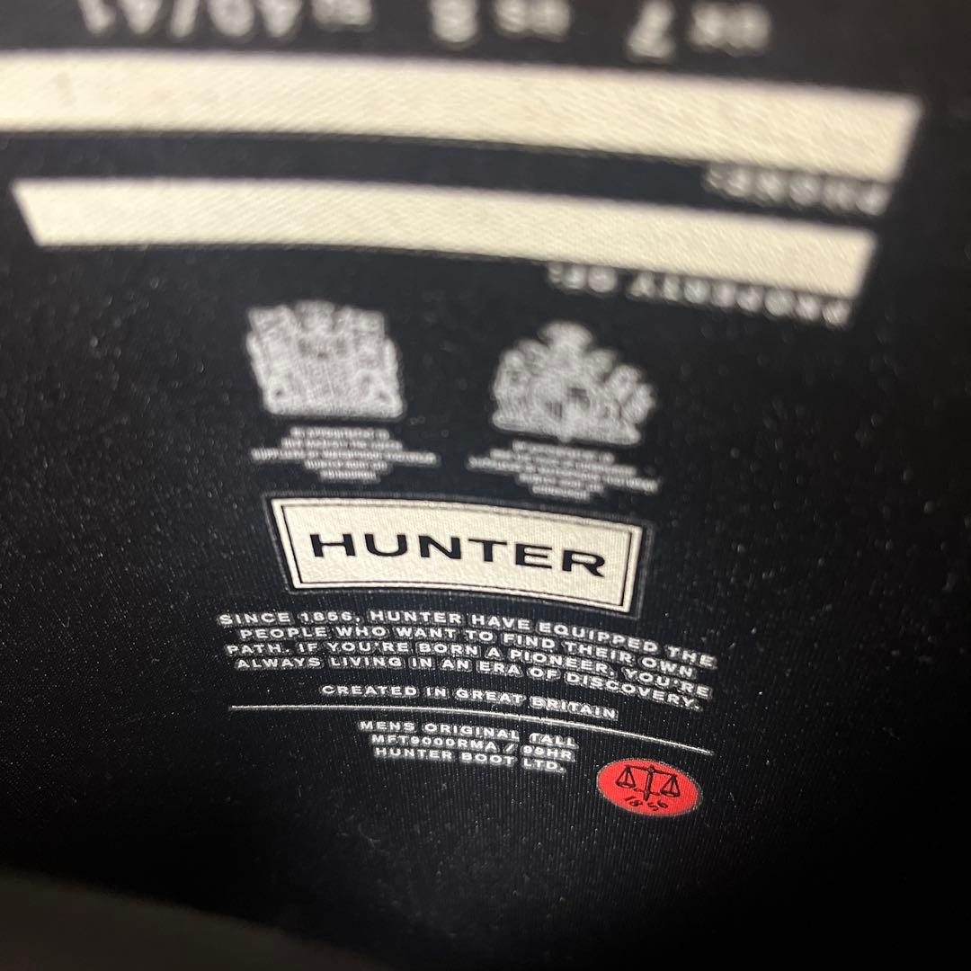 HUNTER メンズ　オリジナル　トールレインブーツ　ブラック