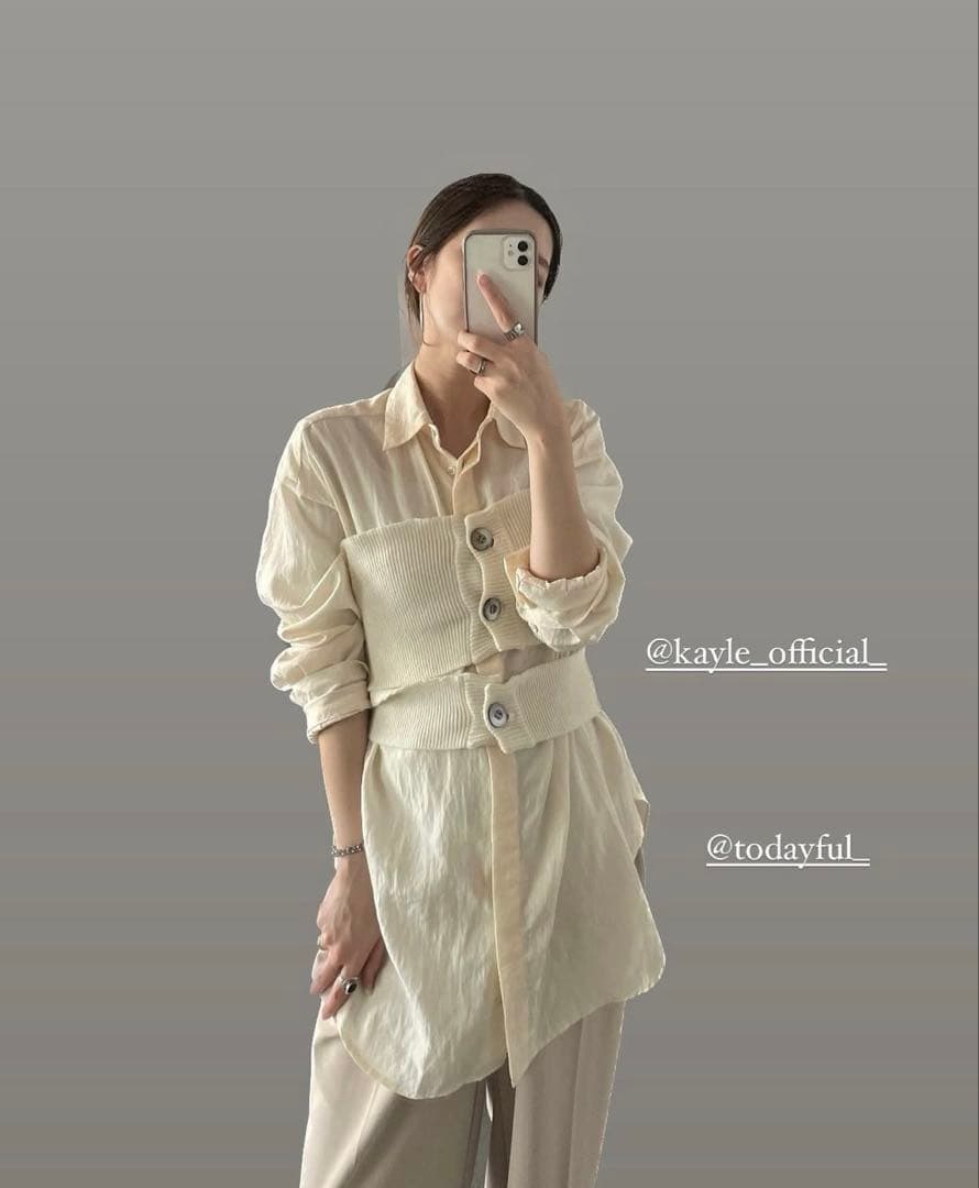 柊*様 kayle WOOL KNIT VEST WAIST WARMER SE