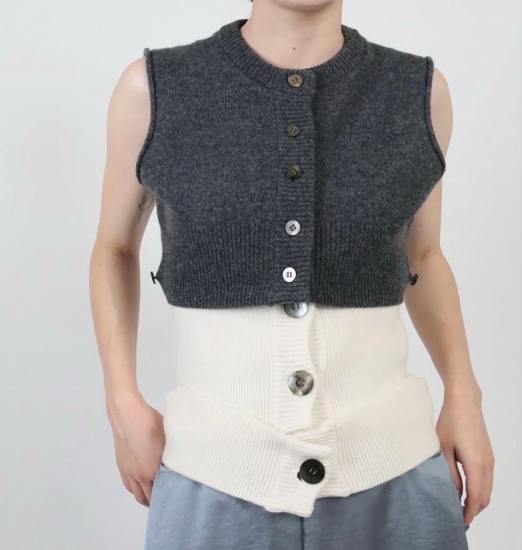 柊*様 kayle WOOL KNIT VEST WAIST WARMER SE