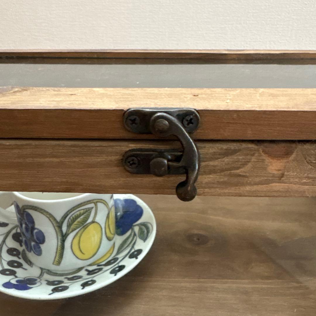 北欧　昭和レトロ　ヴィンテージ　木製ディスプレイケース