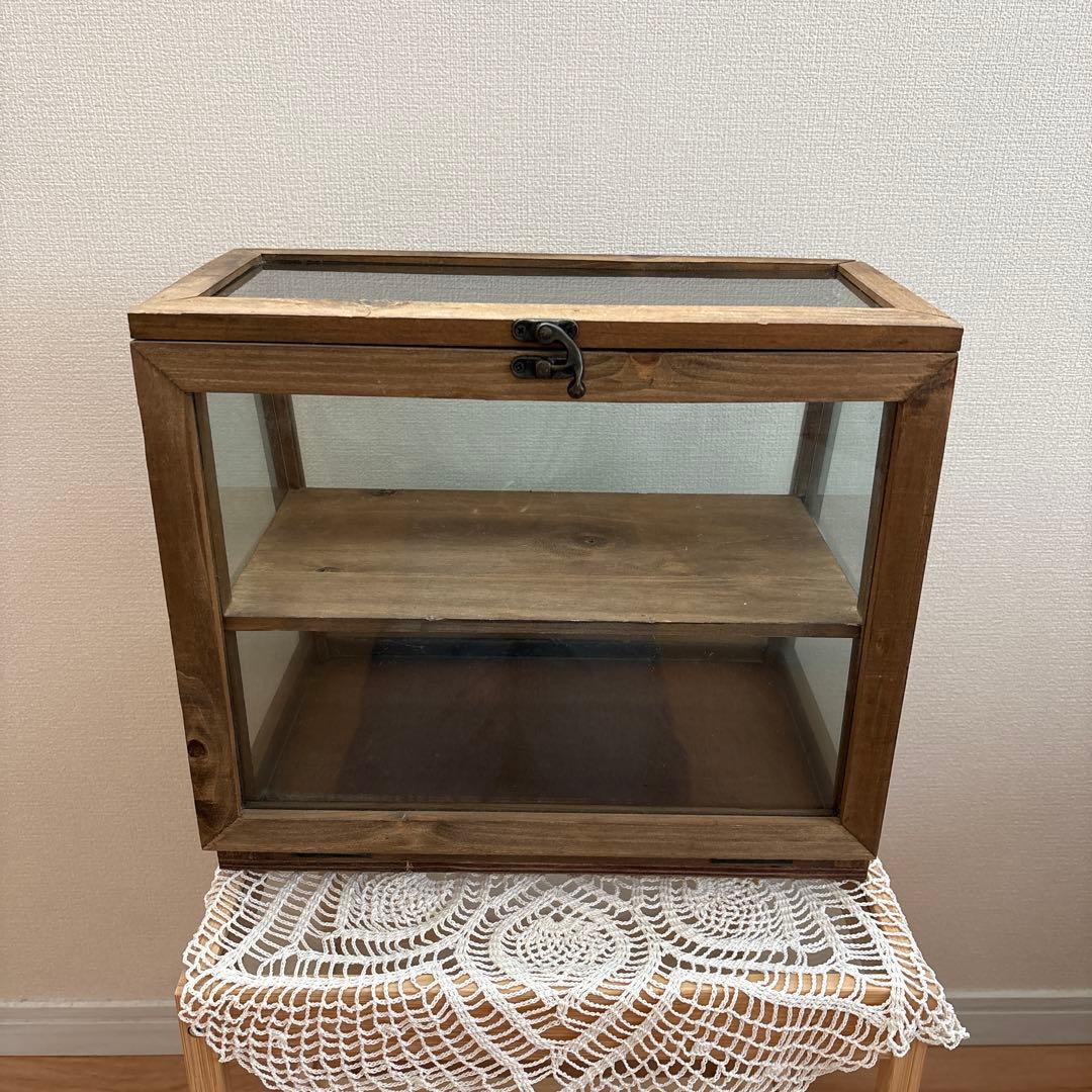 北欧　昭和レトロ　ヴィンテージ　木製ディスプレイケース