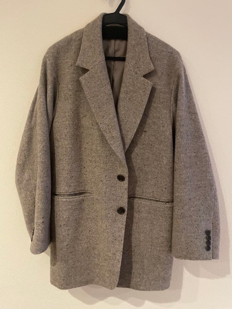 【mi】beauty&youthヘリンボーンオーバージャケット