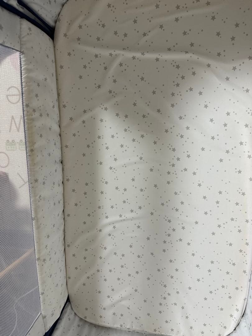 HZDMJ ベビーベッド ネイビー　美品