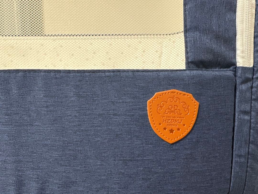 HZDMJ ベビーベッド ネイビー　美品