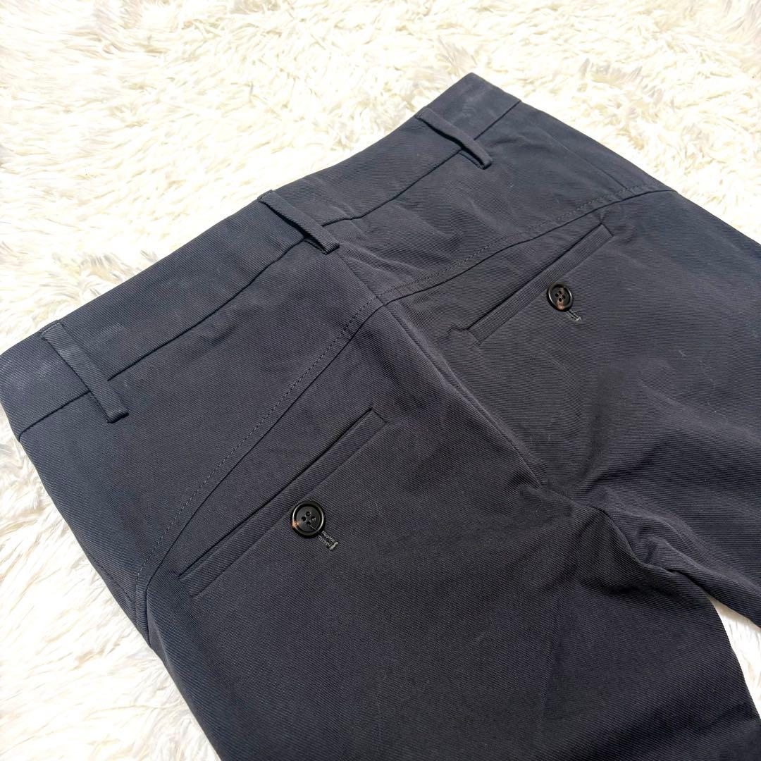 美品 ブルネロクチネリ ストレッチスリムパンツ 濃灰 42 L位 イタリア製