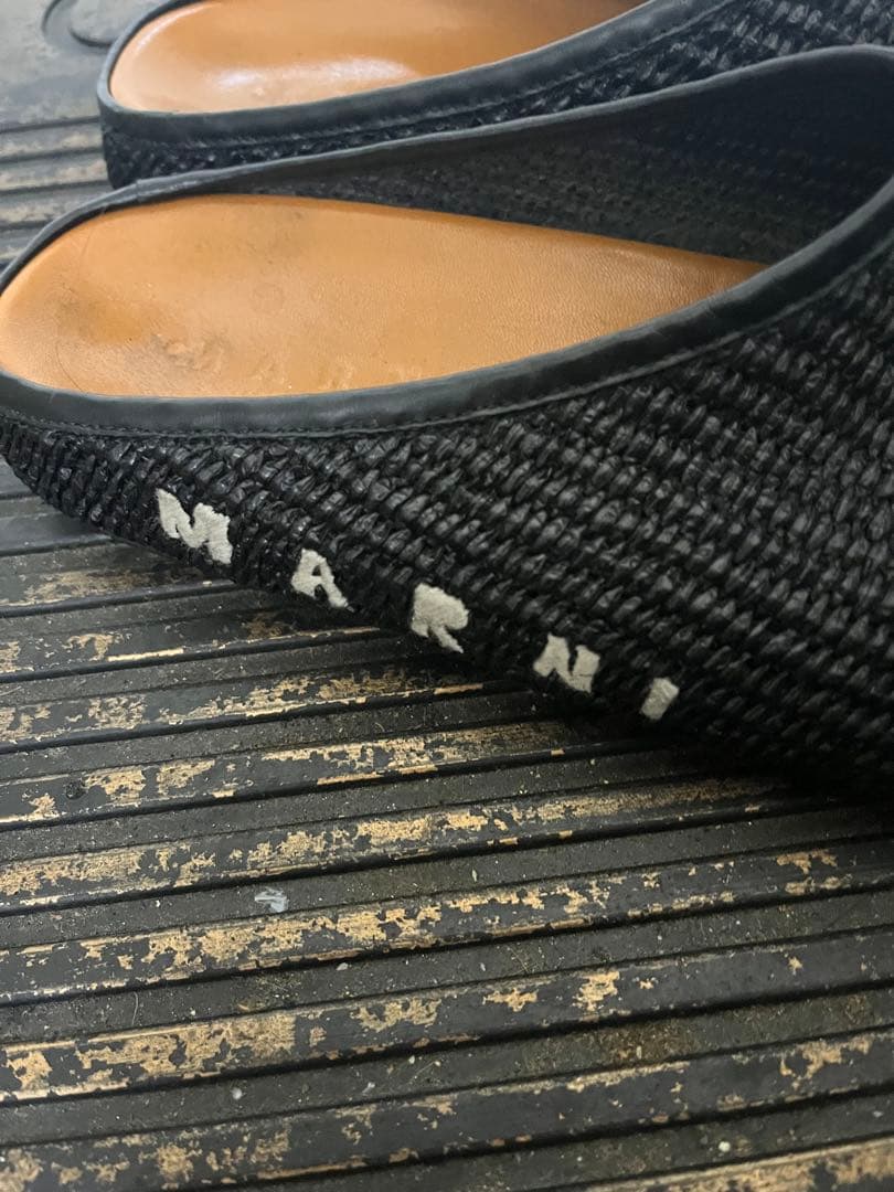 MARNI ブラック サボ・クロッグサンダル