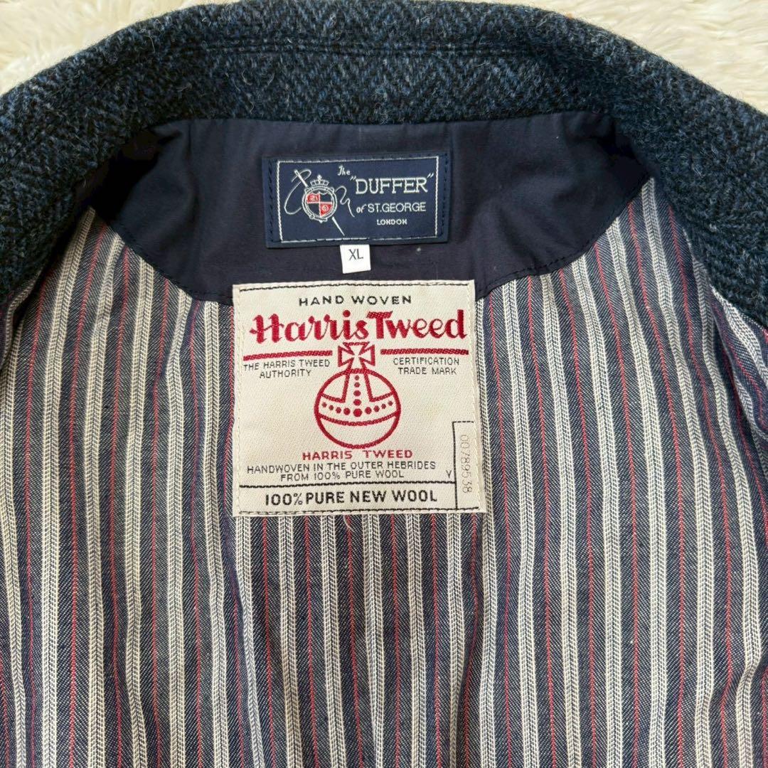 極美品/XL✨ザダファーオブセントジョージ×ハリスツイード ベスト ヘリンボーン