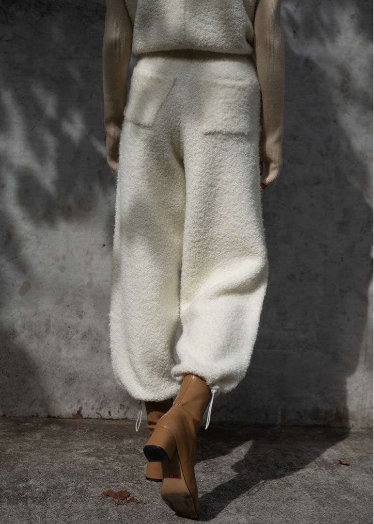 willfully ニットドローストリングパンツ