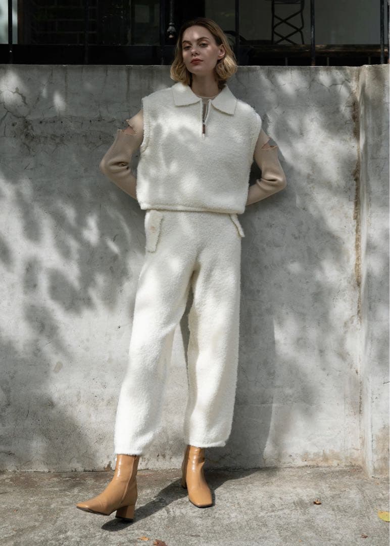 willfully ニットドローストリングパンツ