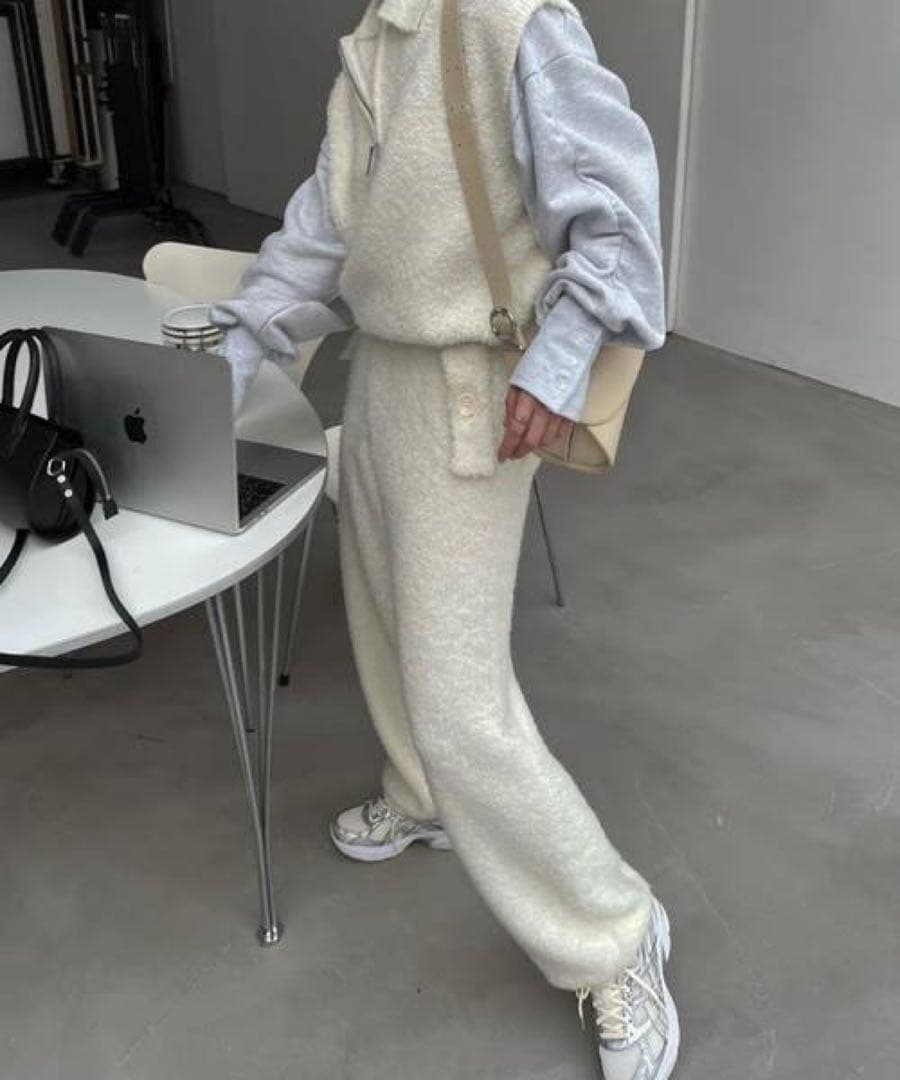 willfully ニットドローストリングパンツ