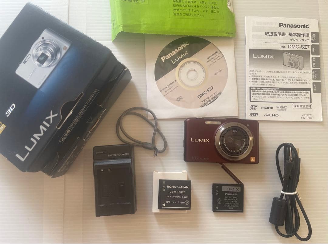 動作品 Panasonic LUMIX DMC-SZ7コンパクトデジタルカメラ