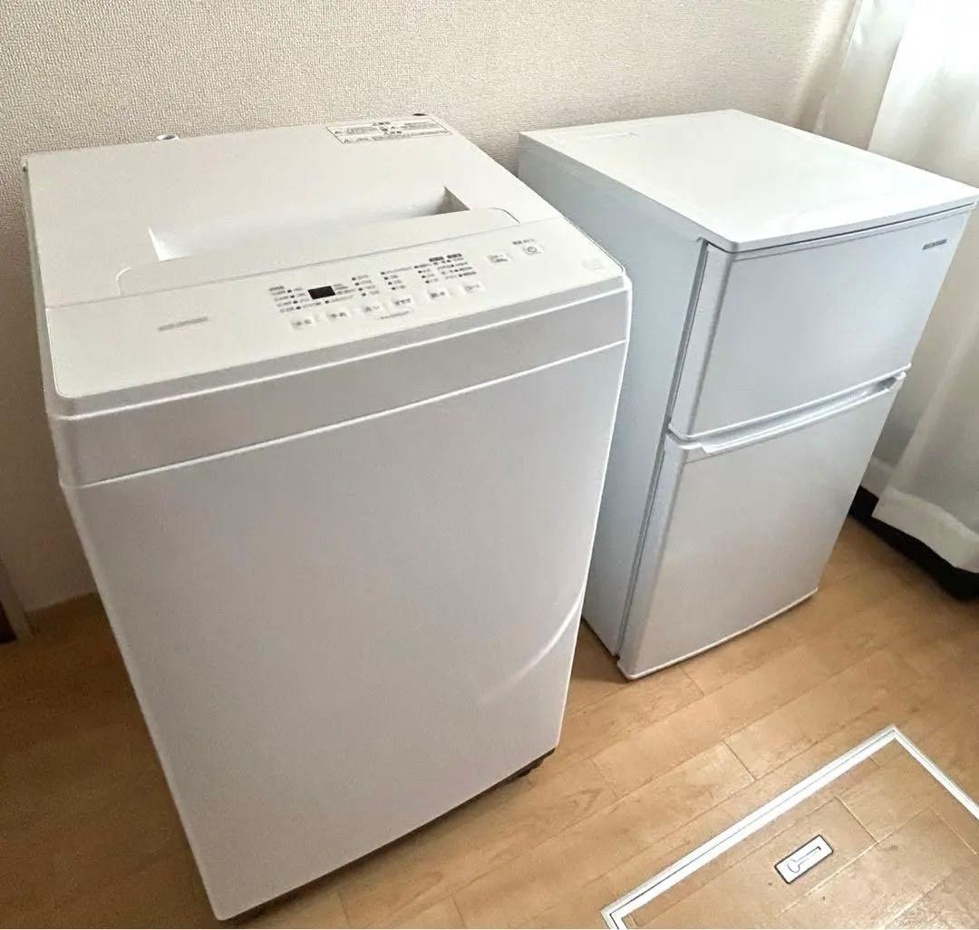 【関東送料込】冷蔵庫洗濯機アイリスオーヤマ 2021年／2022年/電子レンジ付