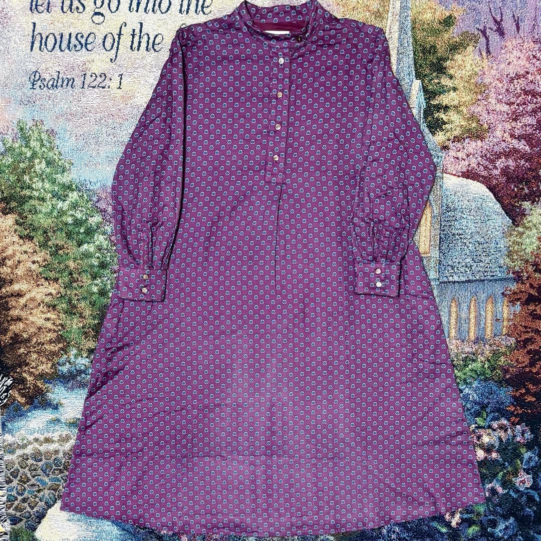 LORSIR ダブルガーゼ　リバティープリントワンピース　極美品