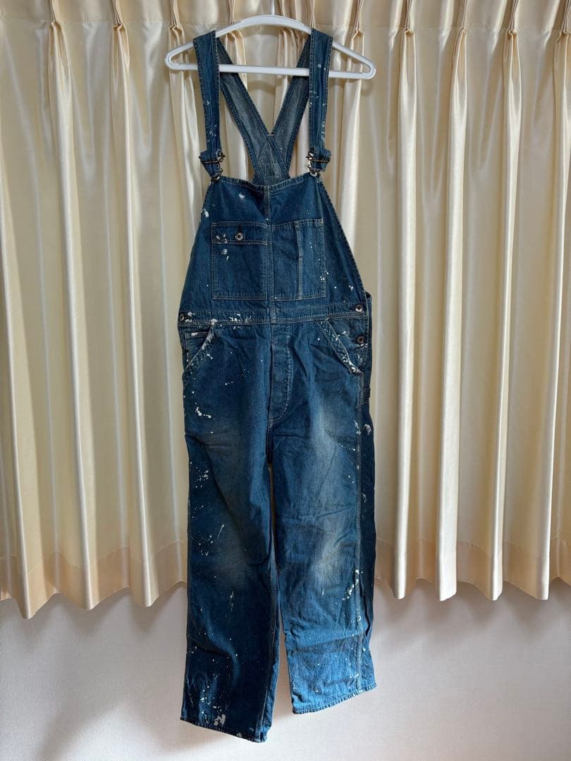 orslow デニムオーバーオール ペイント加工