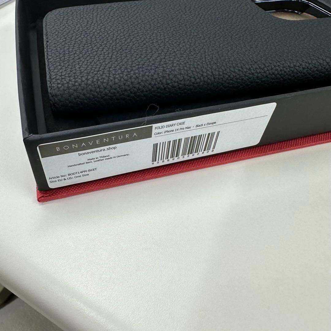 BONAVENTURA 手帳型ケース ブラック