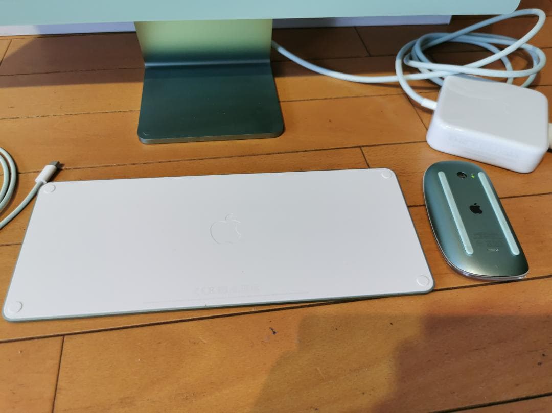 【使用14日21hのみ】iMac 24インチ M1 グリーン 純正箱・付属品完備