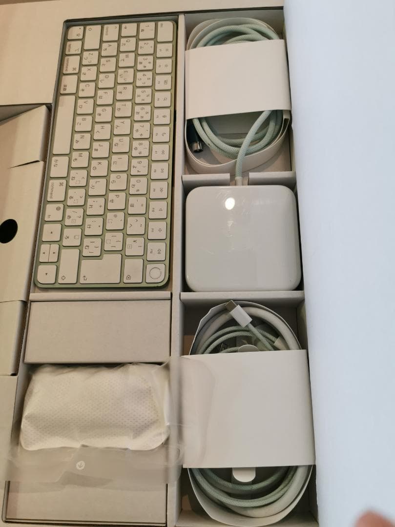 【使用14日21hのみ】iMac 24インチ M1 グリーン 純正箱・付属品完備