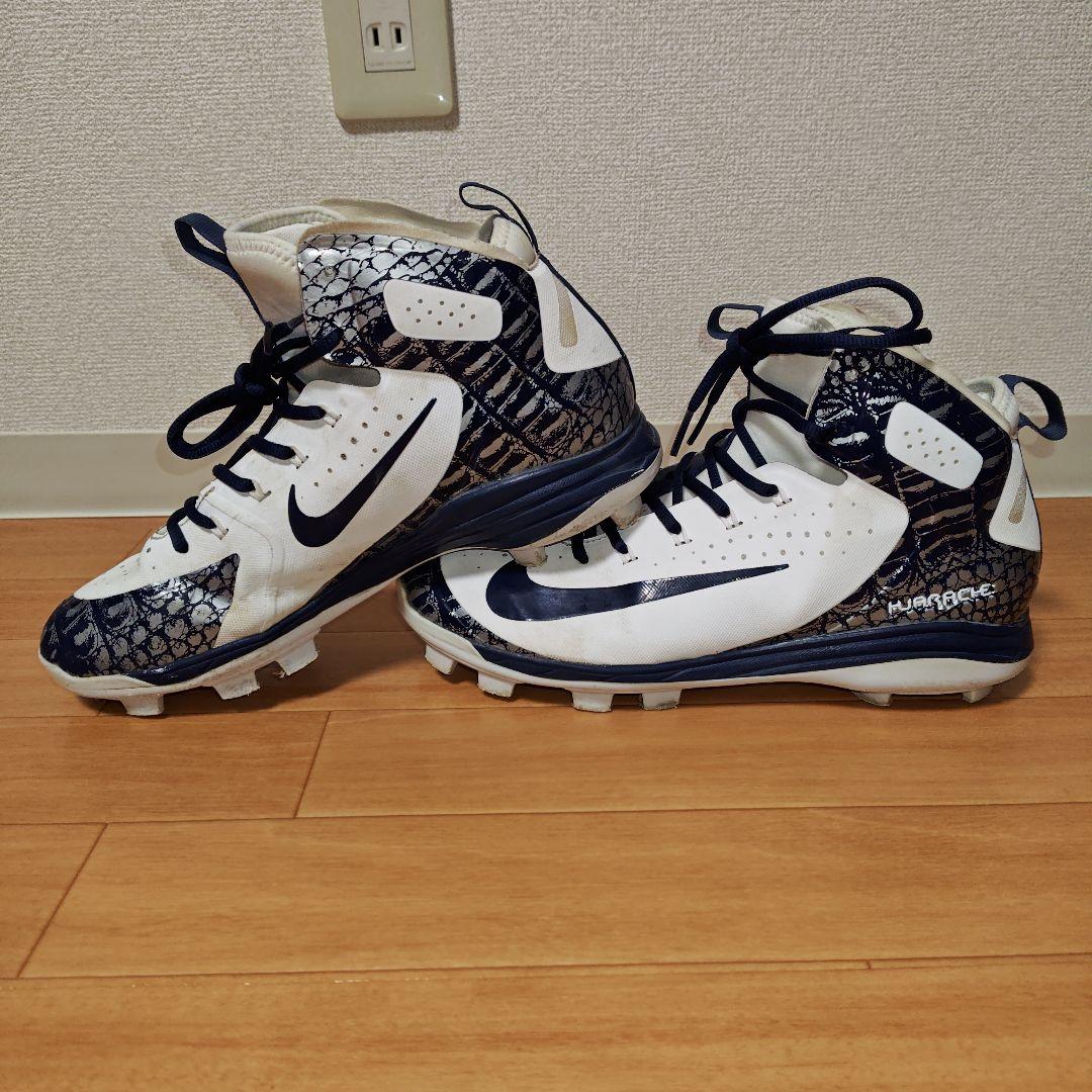 スギ ナイキ ハラチ ポイントスパイク 28cm 野球 レア