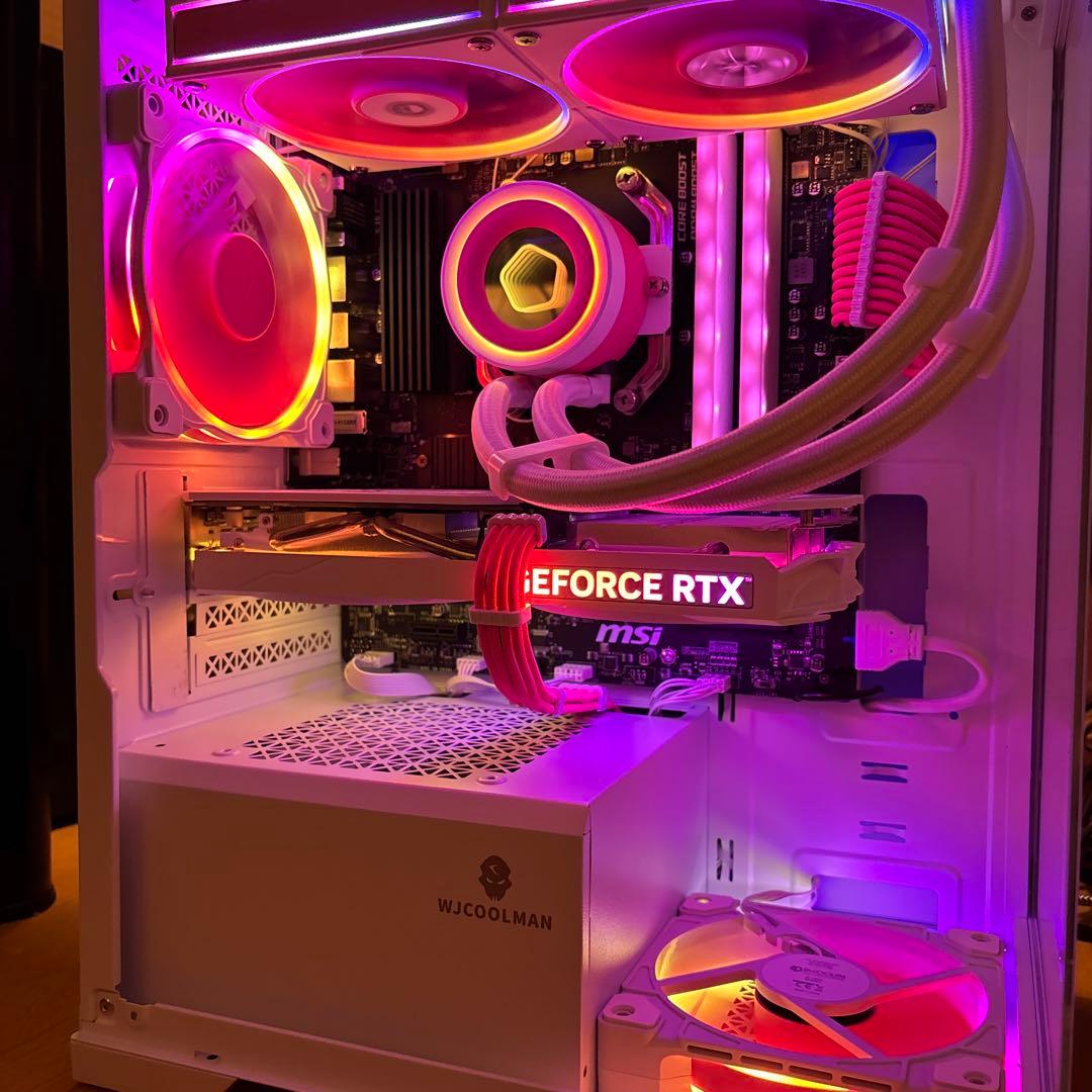 ぽ　ゲーミングPC ホワイト×ピンク5700X 4060