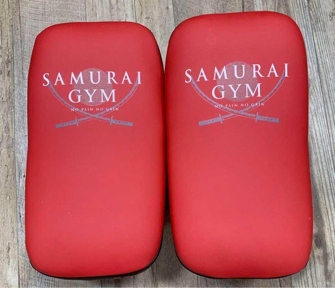 SAMURAI GYM キックミット 新品 レッド/ブラック