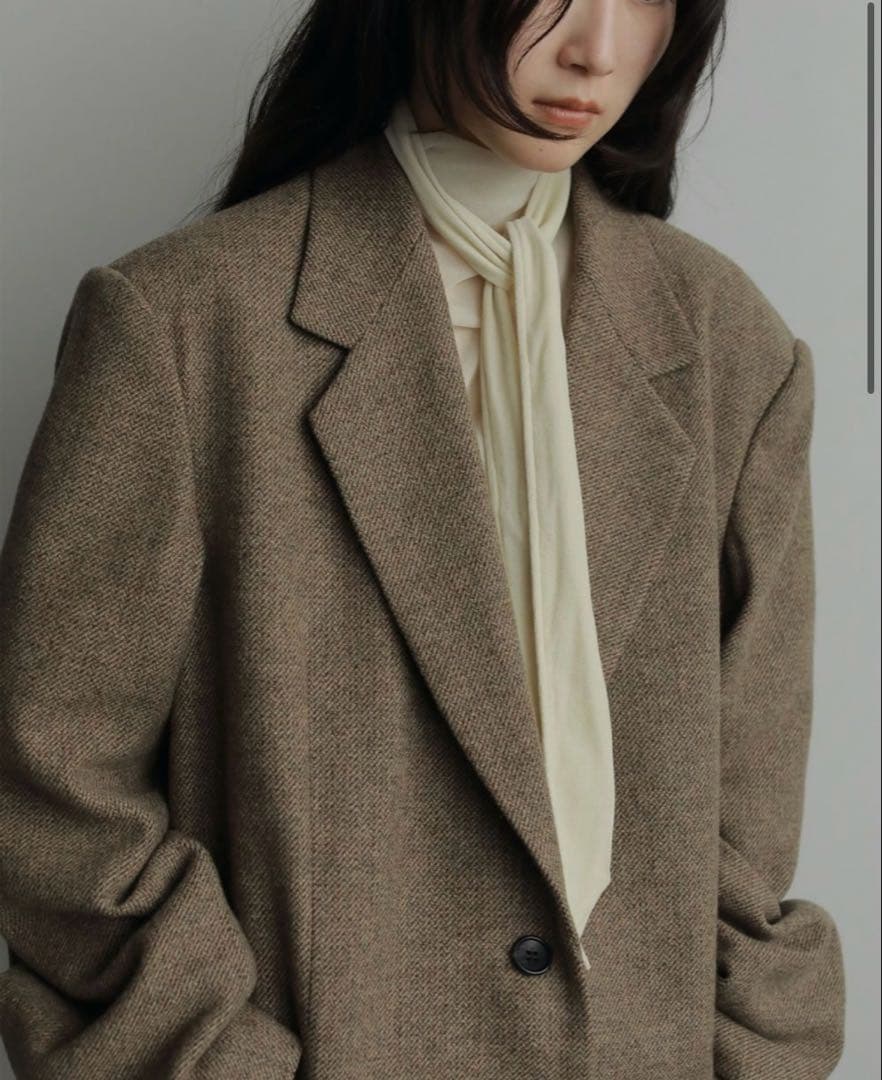 新品タグ付き⭐︎anuke Herringbone Wool Jacket 38