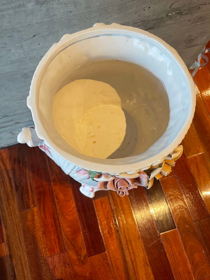 大人気　CAPODIMONTE イタリア製 陶器 花瓶➕フラワースタンド