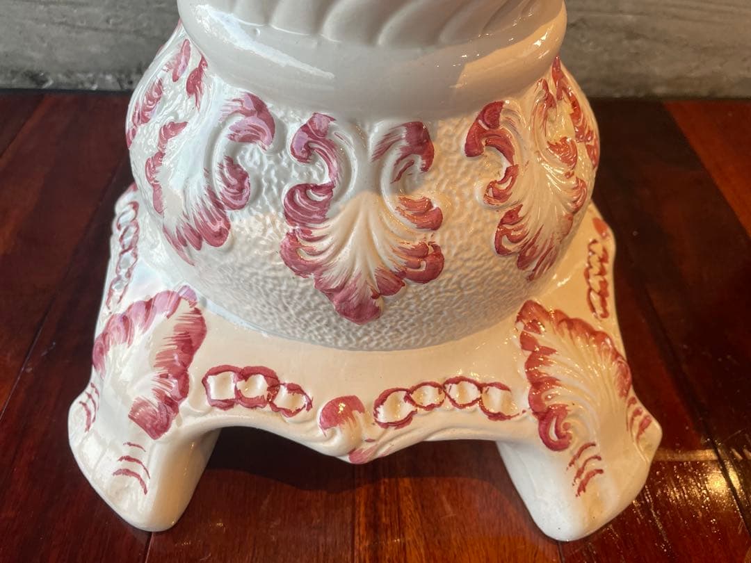 大人気　CAPODIMONTE イタリア製 陶器 花瓶➕フラワースタンド