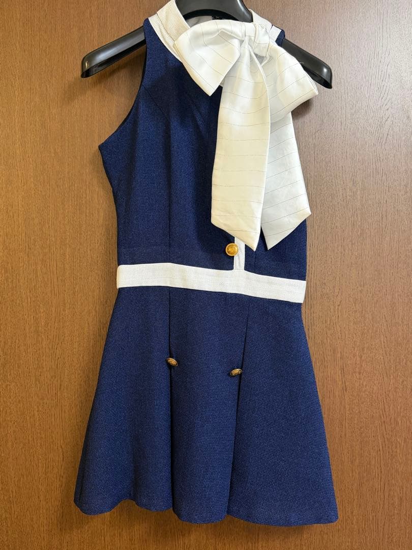 ベリアミミ BELEAR MIMI アメスリツイードミニワンピース　ネイビー