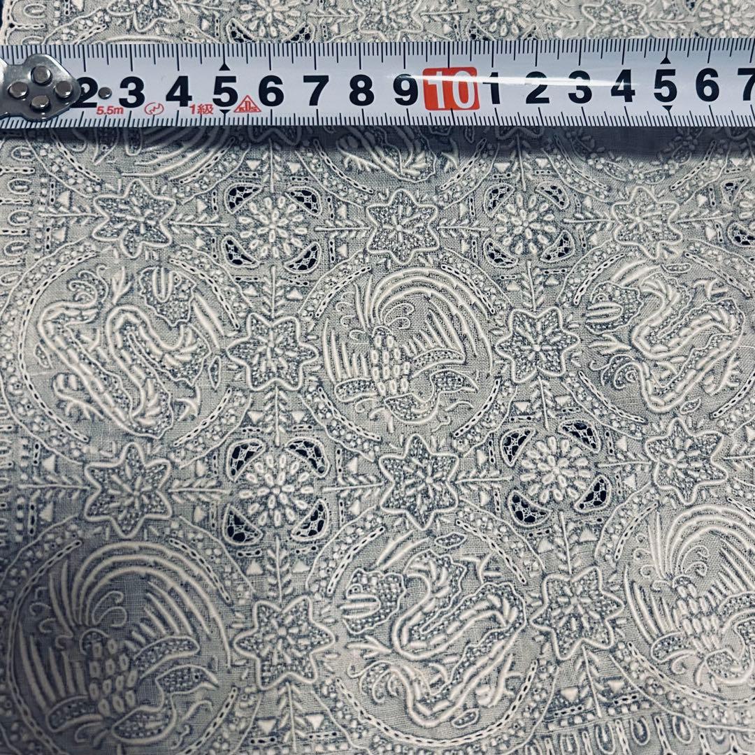 スワトウ　鳳凰　龍　刺繍　長期保管未使用