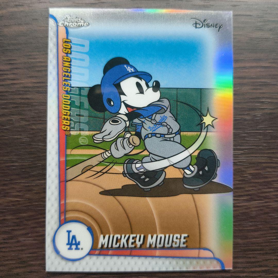 ミッキー ロサンゼルス・ドジャース Topps chromeカード