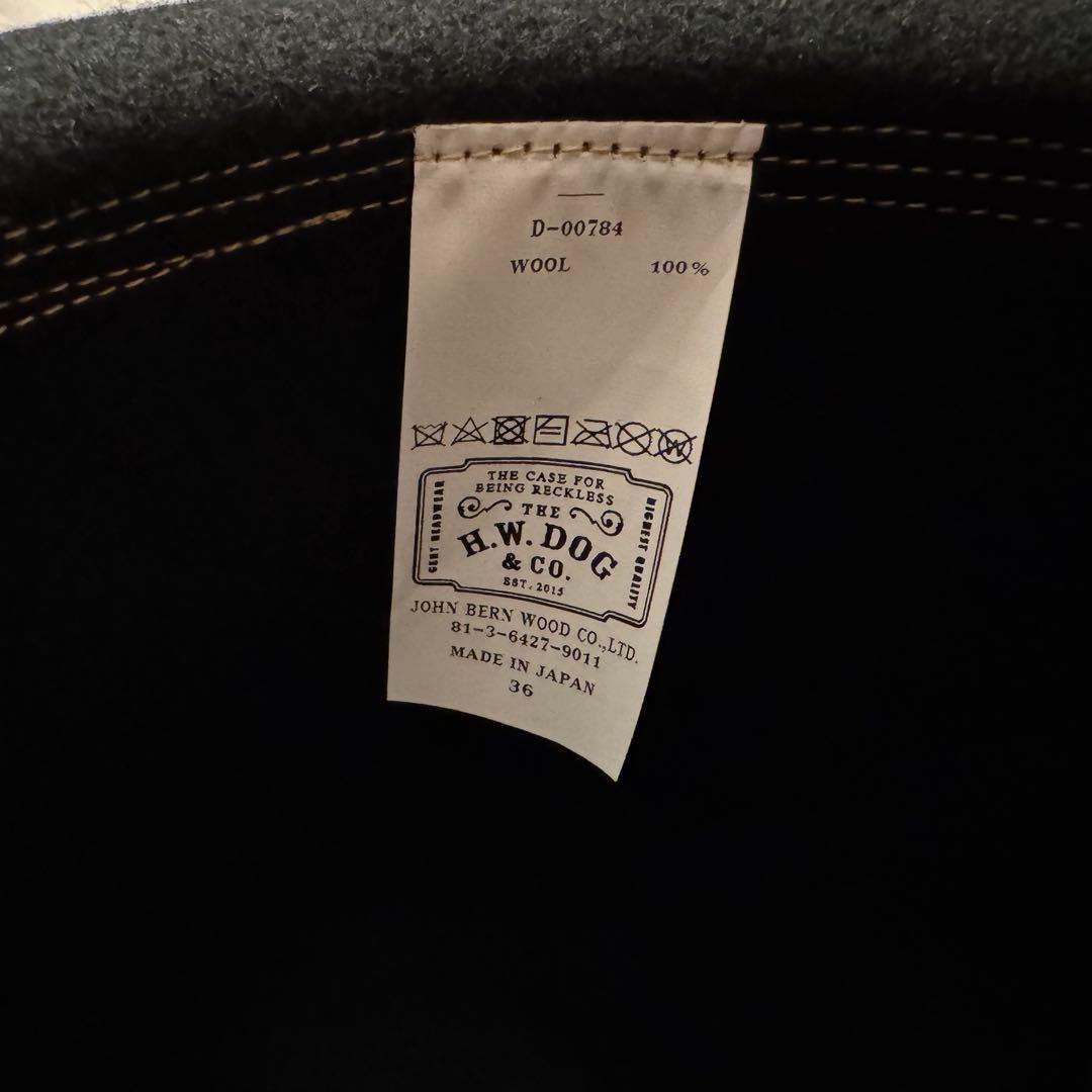THE H.W.DOG&CO. ウールハット　ブラック