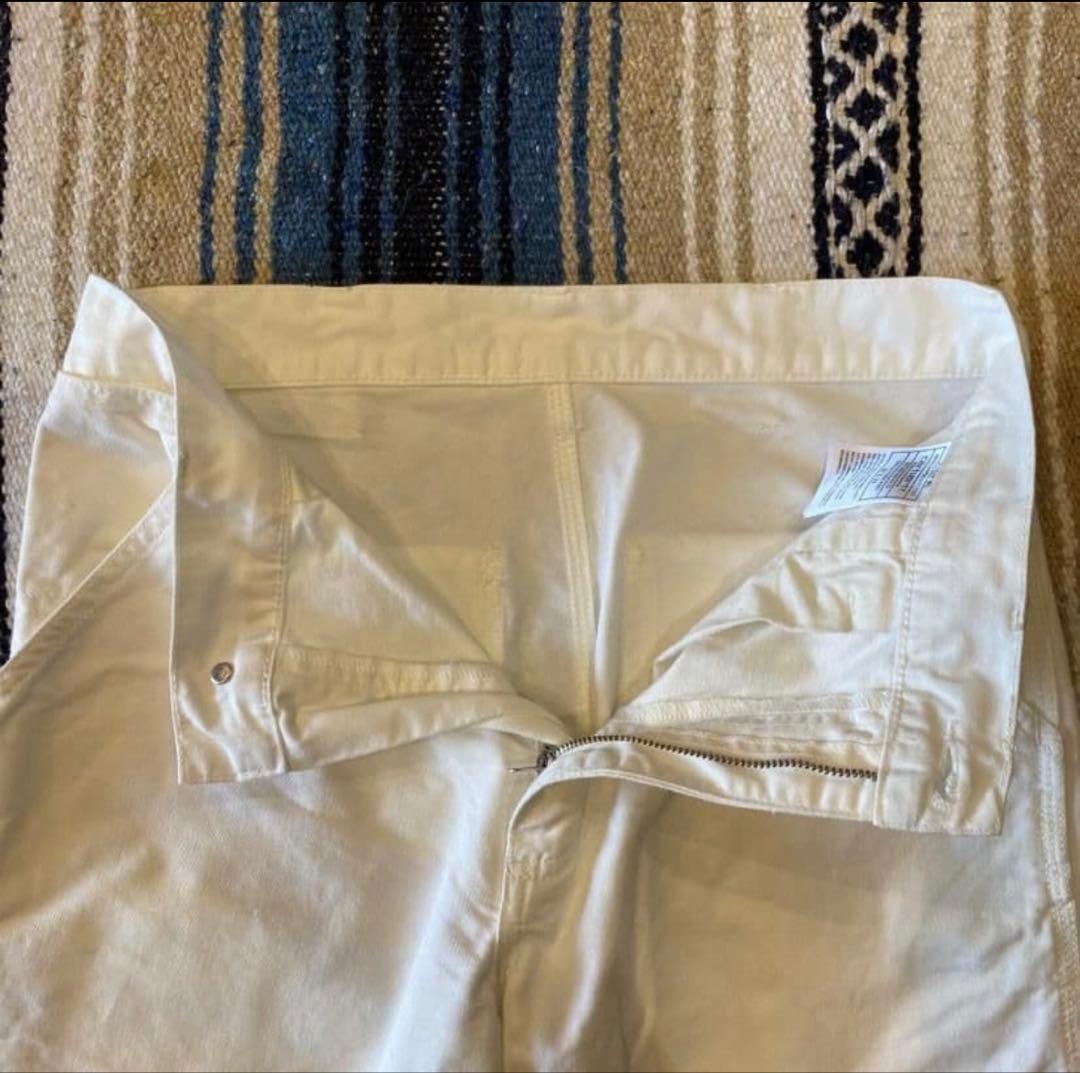 Carhartt ホワイト ペインターワークパンツ シングルニー