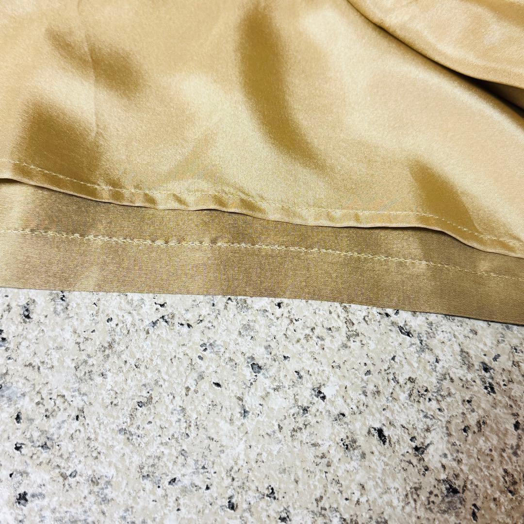 Ralph Laurenシャツワンピース シルク100% シャンパンゴールドM