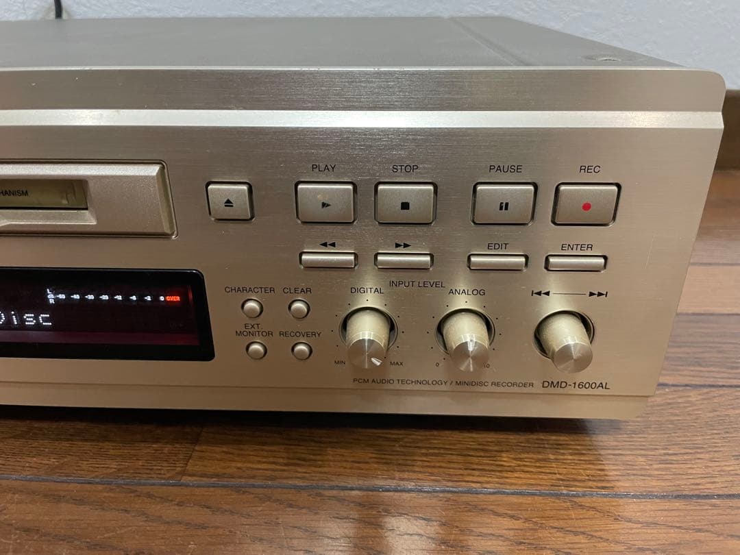 【美品、リモコン付き】DENON DMD-1600AL-N（MDレコーダー）