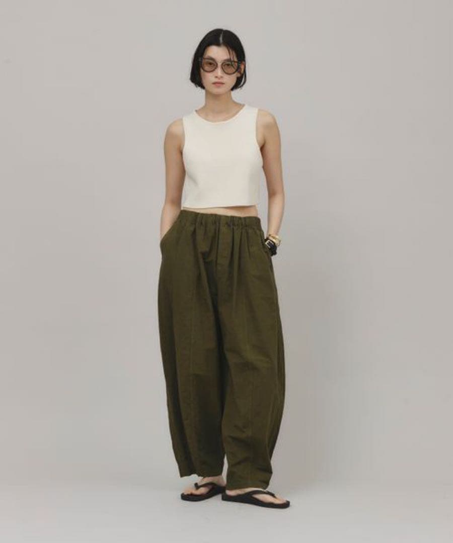 カレンソロジー　コットンリネンドロストパンツ